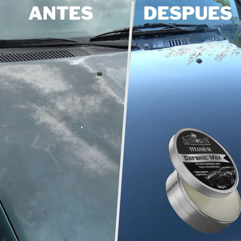 Ceramic Wax ® - Cera Restauradora de Titanium + 🎁 Regalo sorpresa para tu vehículo