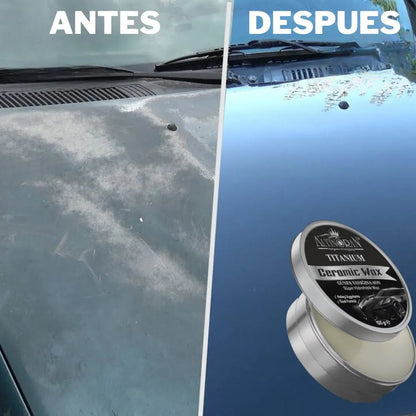 Ceramic Wax ® - Cera Restauradora de Titanium + 🎁 Regalo sorpresa para tu vehículo