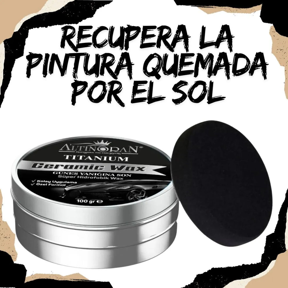 Ceramic Wax ® - Cera Restauradora de Titanium + 🎁 Regalo sorpresa para tu vehículo
