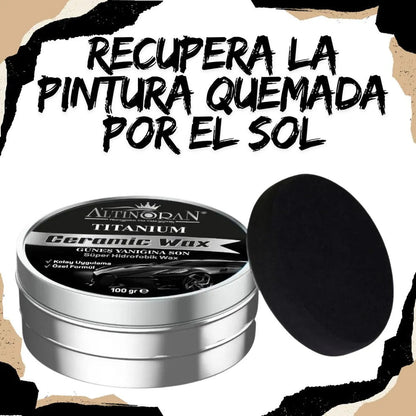Ceramic Wax ® - Cera Restauradora de Titanium + 🎁 Regalo sorpresa para tu vehículo